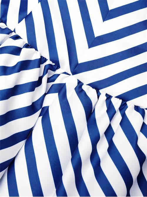 Striped midi dress SELF PORTRAIT | SS26158MANNAVY